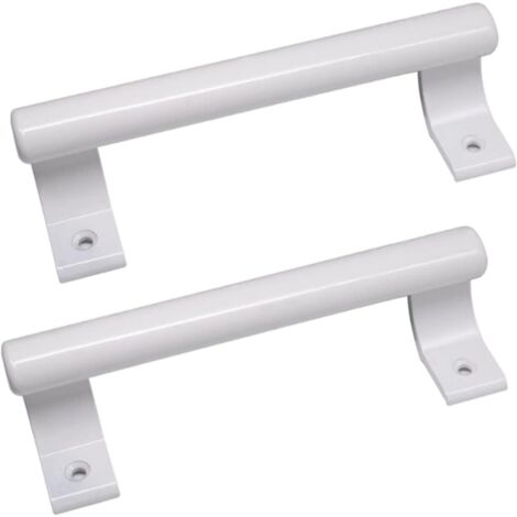 200mm Aluminum Sliding Door Handle Balcony Glass Door Handle Bathroom Cabinet Door Handle Modern Metal Handle (2pcs White)