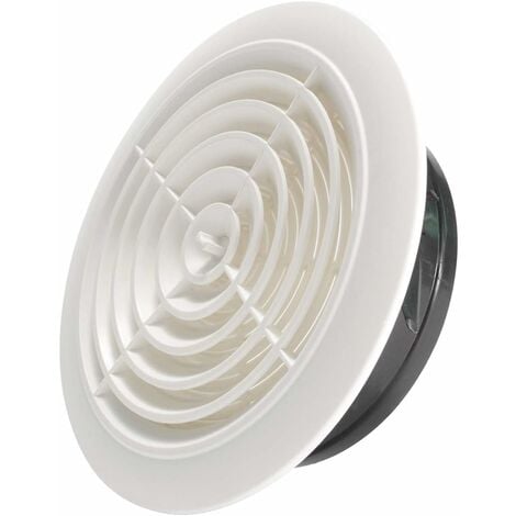 200mm Grille de Ventilation Ajustable Aération d'Air Ronde
