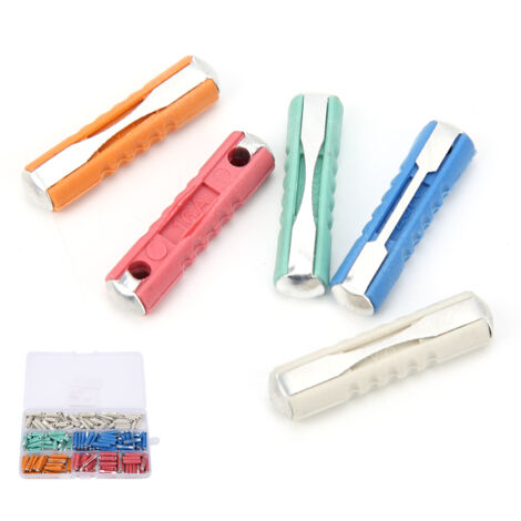 200Pcs Fusibles Européens 5A/8A/10A/16A/25A 32V, Accessoires Auto Écologiques en Boîte