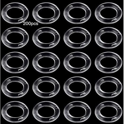 200pcs Set 13mm Transparent Roman Rings Stores Curtain Rings Curtain Accessories