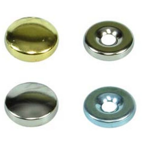 200PZ BORCHIE COPRIVITI BOMBATE - ø mm.14 ottone nichelato