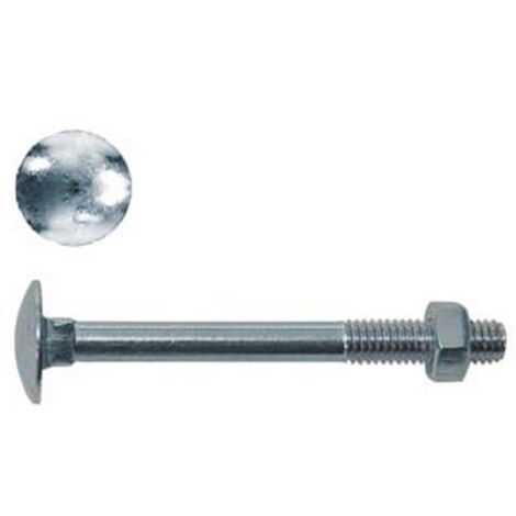 200PZ CAVICCHIE ACCIAIO TESTA TONDA CON DADO - ø mm.8x35