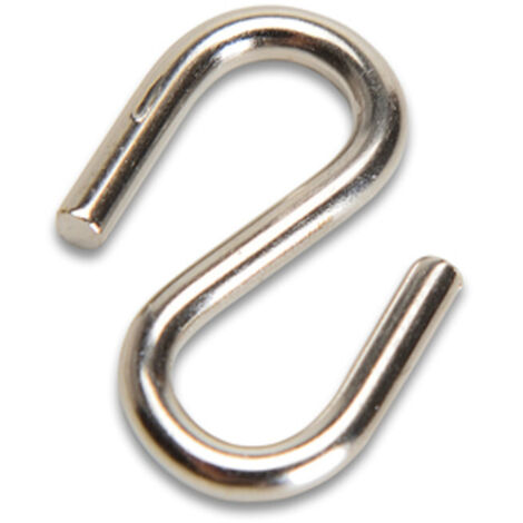 200PZ GANCI S PER CATENE DMENSIONI 2,4 MM NICHELATO