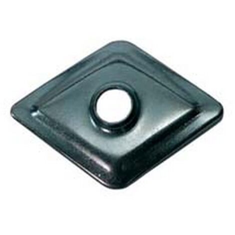 200PZ RONDELLA  A ROMBO IN FERRO ZINCATO - mm.30x30