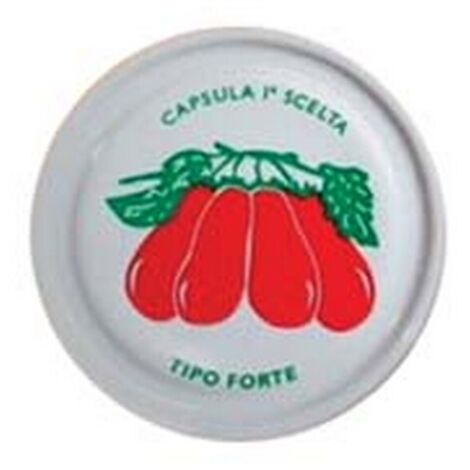 200PZ TAPPO PER VASO TWIST-OFF CON POMODORO  - ø mm.53