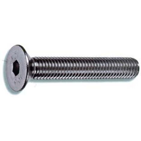 200PZ VITI METALLO 10.9 TESTA SVASATA PIANA CAVA ESAGONALE - ø mm.6x40