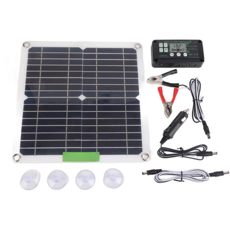 200W 12V tragbares Solarpanel-Set mit Regler, für Radfahren, Bergsteigen, Wandern, Camping, 100A.