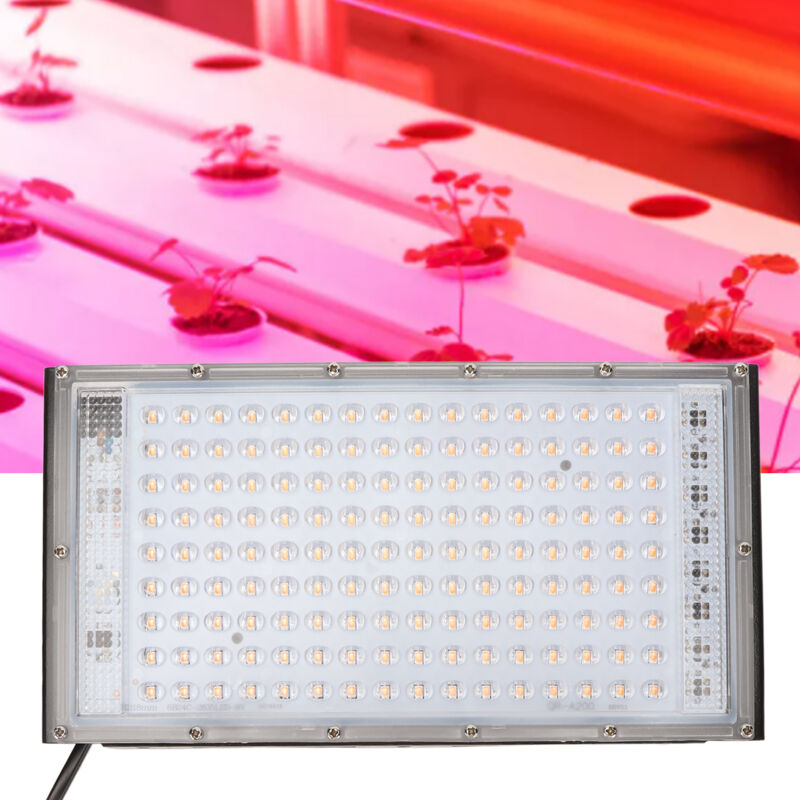 200w led élèvent la lumière d'intérieur à spectre complet élèvent la lumière à effet de serre imperméable à l'eau plante verte fleur supplément