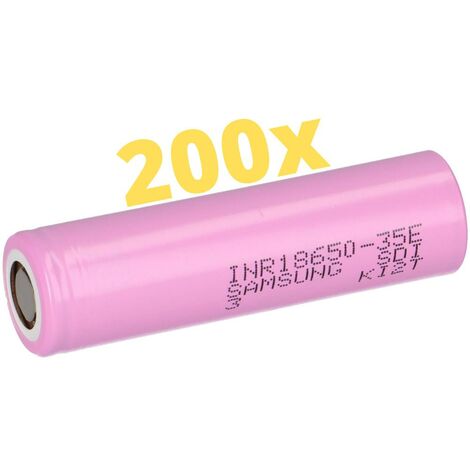 200x Samsung INR18650-35E 3500mAh 3,7V 18650 Akku 35E