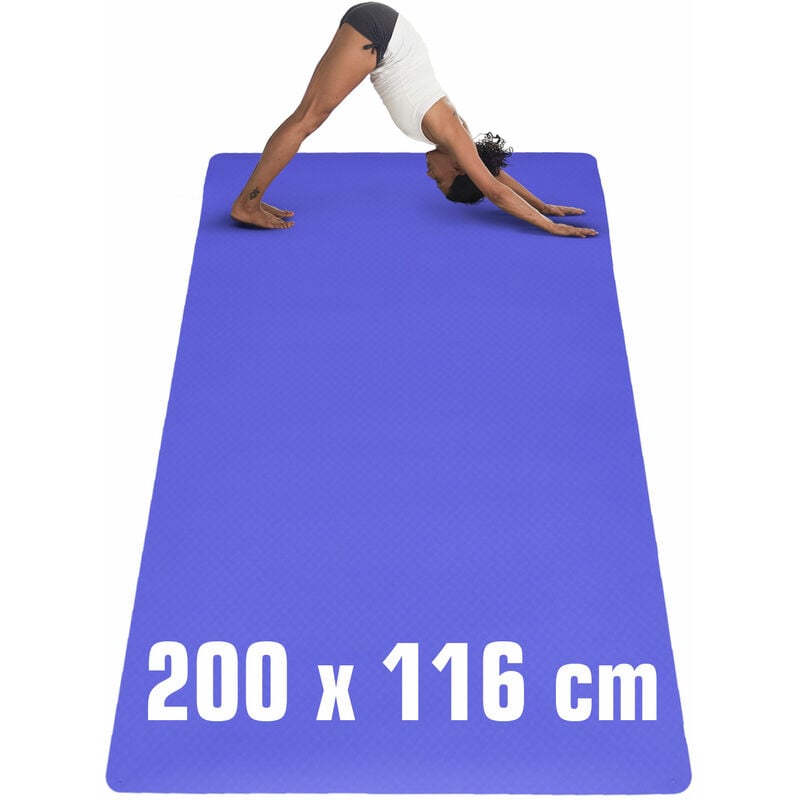200x116 Tapis de Sport xxl - 6mm Tapis de Yoga