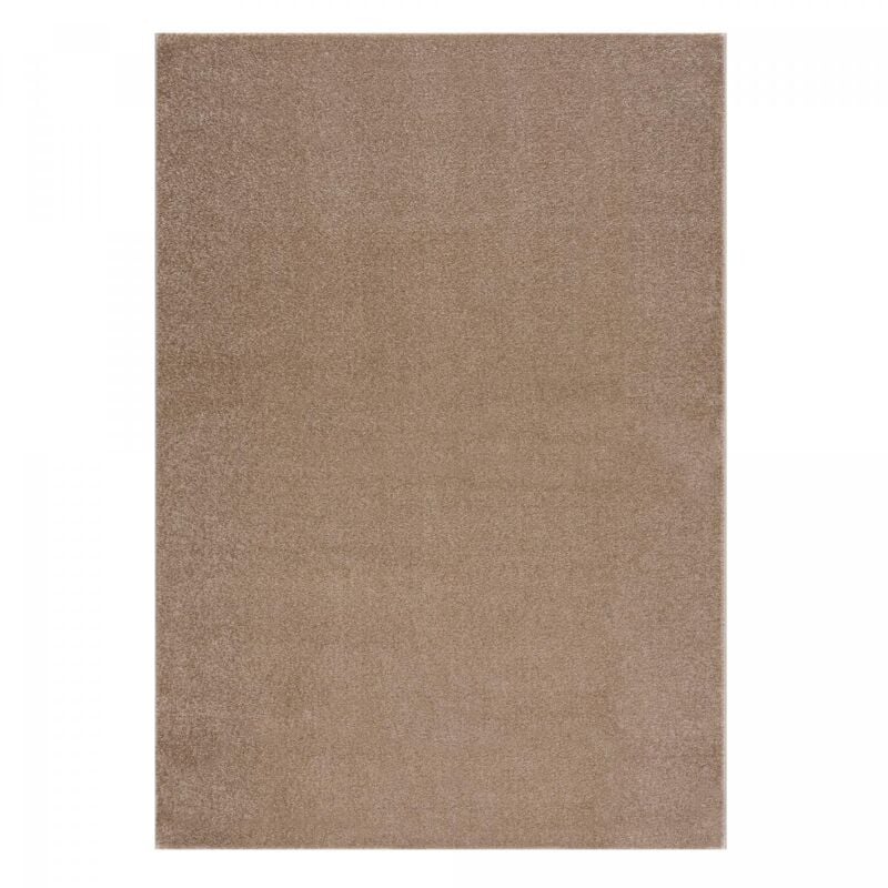 Jadorel - Tapis salon et chambre 80x150 beige rectangle tissé motif uni nossa