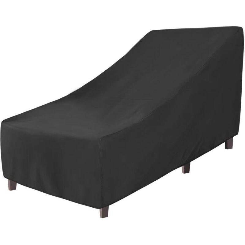 (200x75x40/70cm) Housse Transat Jardin Exterieur, 600D Housse Transat Imperméable, Housse de Chaise Longue, Coupe Vent, Anti Pluie, Anti Froid,