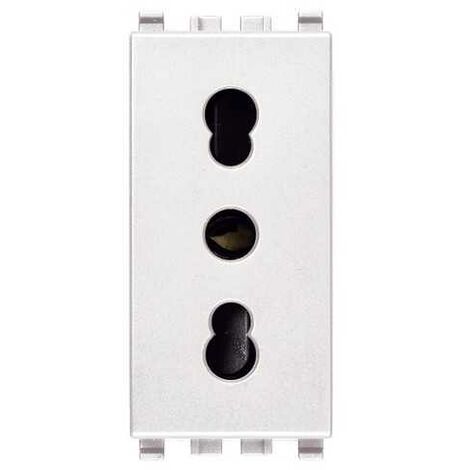 20203.B Bpresa Sicury 2P+T 16A P17/11 Blanc Eikon