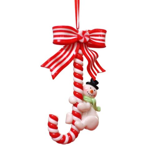 2021 Christmas Ornaments with Lanyard Santa Claus Snowman Deer Pendant Xmas Tree Pendant Gift for Friends and Family