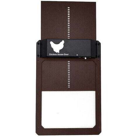 2022 nouvelle porte de poulailler automatique tout en plastique poulailler détection de lumière contrôle de porte porte de poulailler porte de poulet automatique FDC