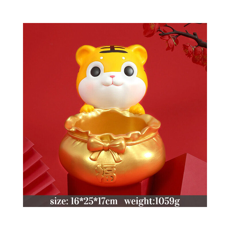 2022 Tiger Lucky Cat Lion figurine salvadanaio