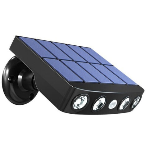 2022 Vente Chaude 4000W LED Applique Murale Solaire Rotative Extérieure Étanche Rotatif 270 ° Grand Angle PIR Capteur De Mouvement Humain Avec Support Pour Éclairage De Chemin De Jardin Réverbère 1pcs