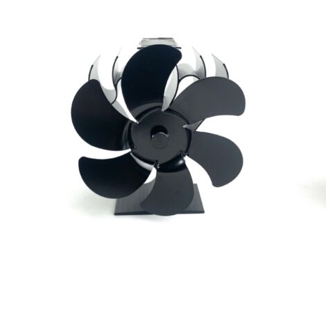 2023 Ventilateur Poele à Bois, 6 Pièces de Ventilateur Cheminée, Ventilateur Poele a Bois, Fonctionnement Silencieux, écologique, Répartition Efficace de La Chaleur Pour Brûleurs à Bois et Cheminées