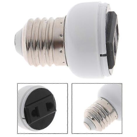 2024 1pc Douille à vis E27 pour lampe, convertisseur vers prise femelle