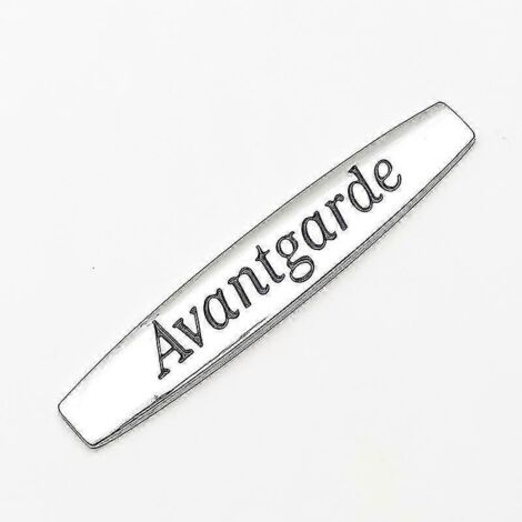 2024 2 pièces Logo Avantgarde en métal 3D, emblème, badge d'aile de voiture pour Mercedes Benz W205 W211 W212 W203 W204, autocollant Avantgarde, accessoires