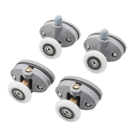 2024 2024, roulettes de porte de douche coulissantes, poulies en plastique ABS pour cabine de douche et salle de bain
