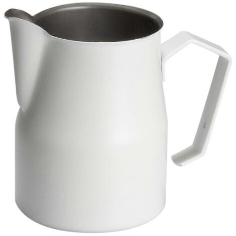 2024 DWW-Motta Europa Pot à lait, revêtement antiadhésif professionnel (500 ml, blanc)