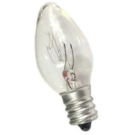 2024 Lot de 20 ampoules de rechange C7 E12 de 7 watts pour veilleuses et lampes à sel, ampoules incandescentes en verre transparent