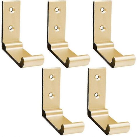 2024 Lot de 5 crochets pliables muraux pour serviettes, crochet en aluminium massif pliable à 90°