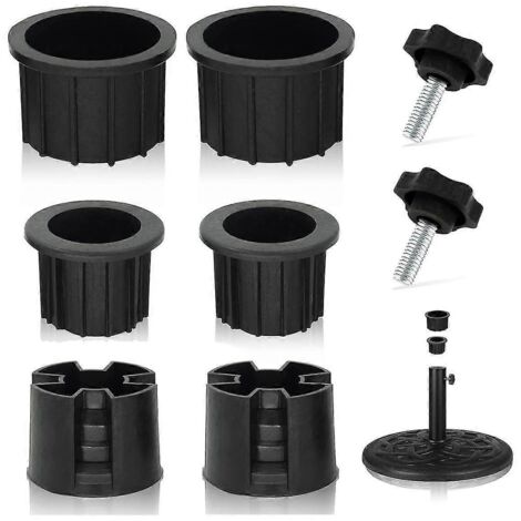 2024 Lot de 8 bouchons et capuchons pour trous de support de parasol, stabilisateurs de base pour parasol de terrasse