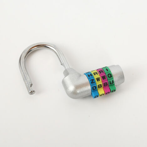 2024 Nouveau cadenas à combinaison à 4 lettres (lot de 2) - Argent