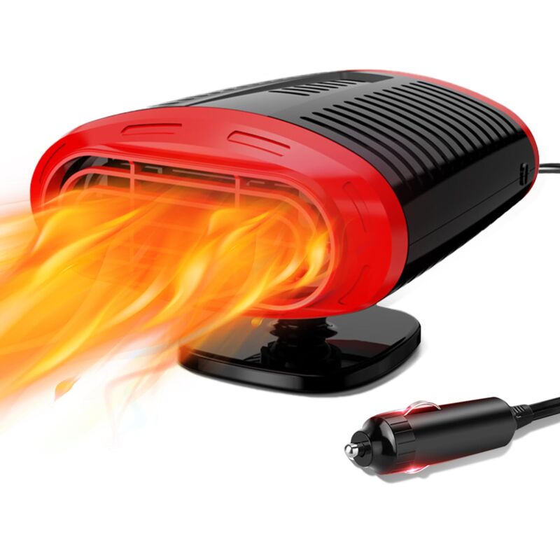 2024 Qidoe Chauffage de Voiture 12V: Chauffage de Ventilateur de Voiture 12 Volt Portable, 2 en 1 Chauffage Rapide de Pare-Brise de Voiture avec