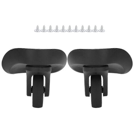 20241 Paire de roues universelles silencieuses à une rangée pour coffre de rangement/valise/bagage d'extérieur