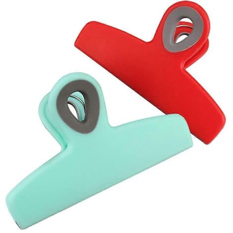 20242-Pack Clip pour sacs de conservation alimentaire, grand clip de fermeture pour sacs de chips, garde les aliments frais, ferme hermétiquement les aliments et les collations