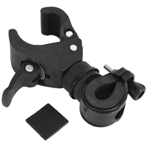 20242 pièces Support universel rotatif pour guidon de vélo avec lampe torche LED, pince de fixation