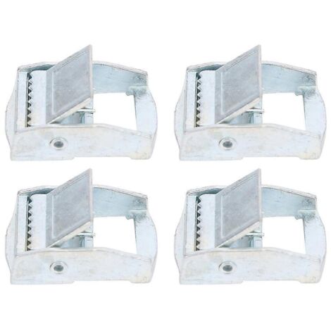 20244 pièces Boucle en alliage de zinc pour sangle d'arrimage robuste, boucle à cliquet de tension fixe (20 mm)