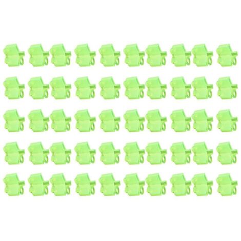 202450PCS Boîtier de protection pour hameçon triple, couvercle de sécurité en polyéthylène, capuchons vert fluorescent