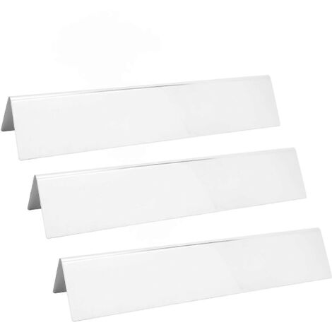 2024Couvre-brûleur en acier inoxydable, plaque de répartition de chaleur pour barbecue à gaz Weber 2241298 2241398 22141141 2271001 2271398 (lot de 3)