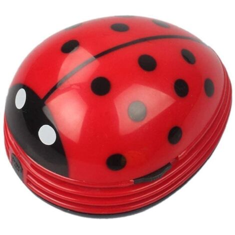 2024Mini Nettoyeur de Bureau, Aspirateur portable pour insectes, Balai à miettes, Nettoyeur de poussière de bureau (Rouge)