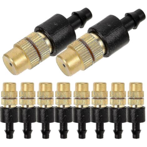 2025 10pcs Mister Nozzle Replacement Short Cooling System Nozzle Irrigation Connector