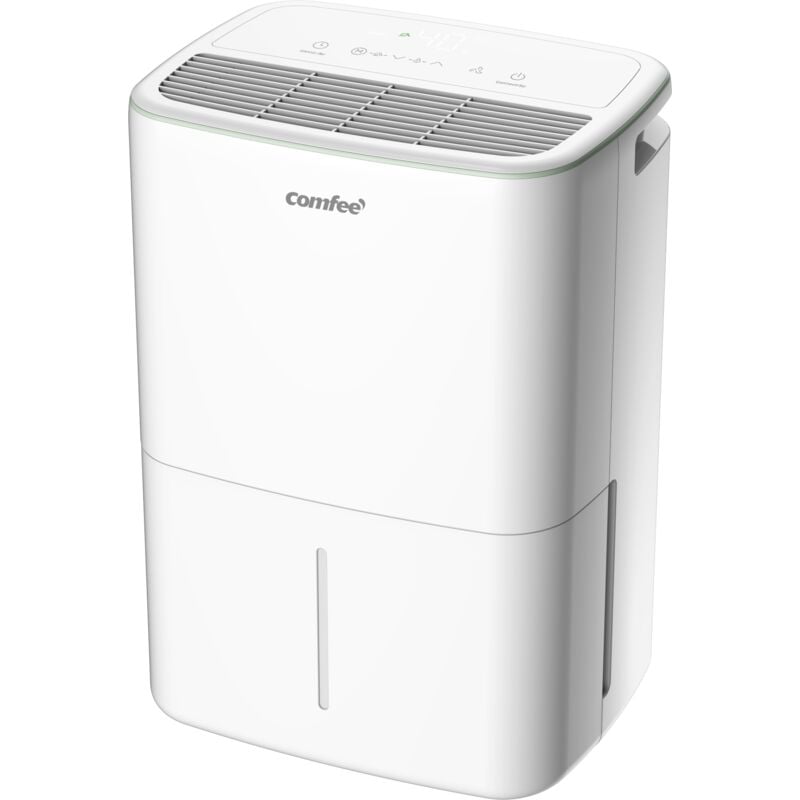 Comfee - 2025 Déshumidificateur Portable 12L/Jour, 3 Modes au Choix, Réservoir Amobile 2,5L, Drainage Continu, Minuterie 24h