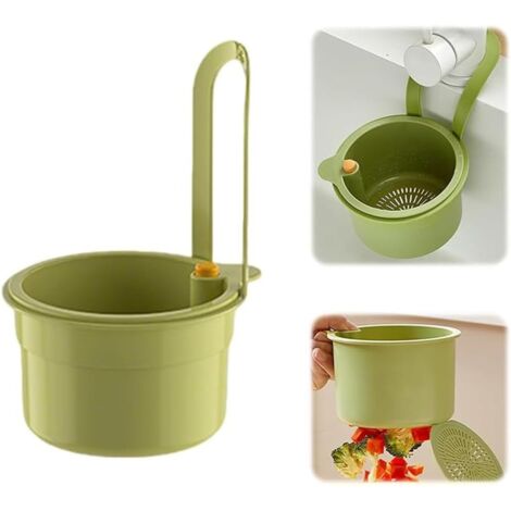2025 Hanging Kitchen Strainer, Self-Cleaning Drainer, Waste Filter, Easy Installation (Green)