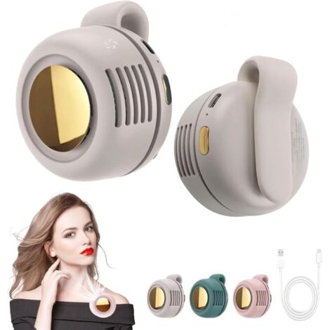 2025 Neuer Mini-Tragbarer Leiser Rotorloser Ventilator Kleiner Clip Am Hemd Taillenverstellbar