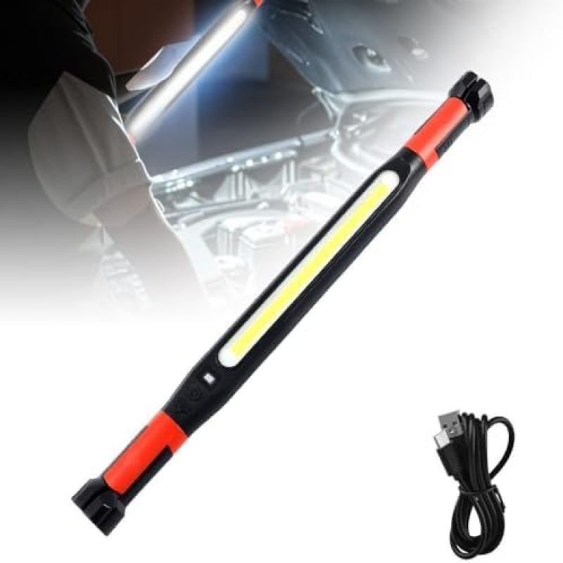 2026 Nouvelle lampe de travail magnétique, barre d'éclairage LED rechargeable pour sous-capot, accessoire d'éclairage pour mécanicien/réparation