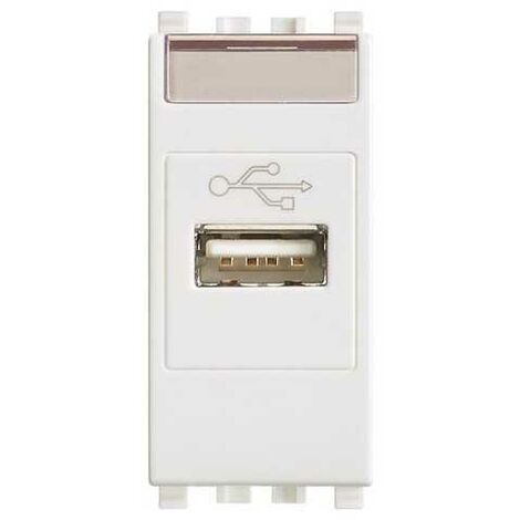20345.B Prise USB Blanche Eikon