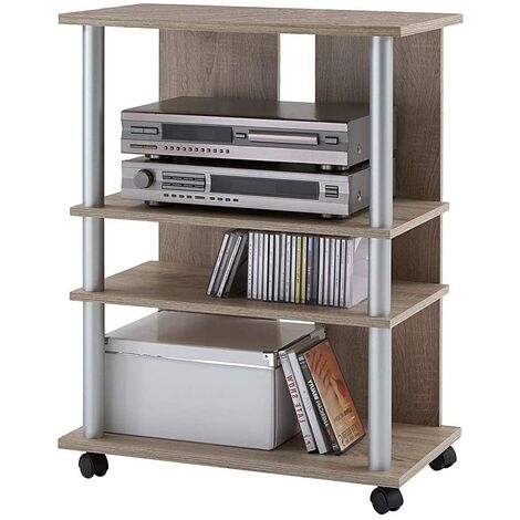 205-007 Variant 7 Eiche Sägerau Dekor Phonoregal Lowboard TV - Regal
