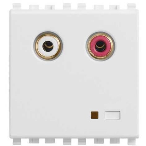 20582.B Entrada de audio RCA 2M Blanco