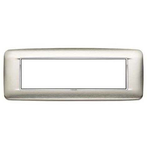20687.C91 Placca Round 7M Inox Naturale Spazz. Eikon