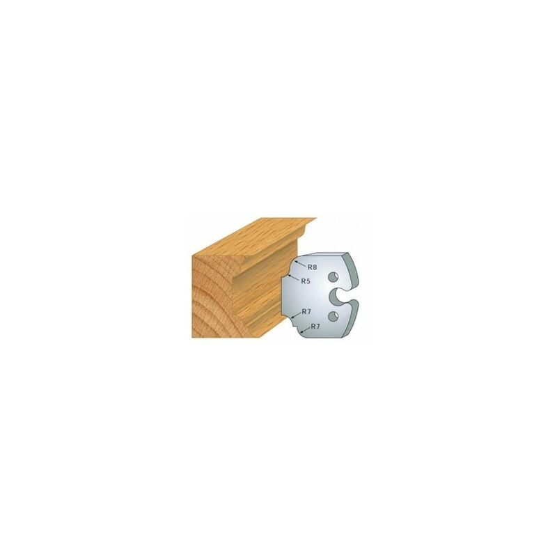 Luxoutils - 207: Jeu de 2 fers 50mm multi moulures pour porte outils 50mm