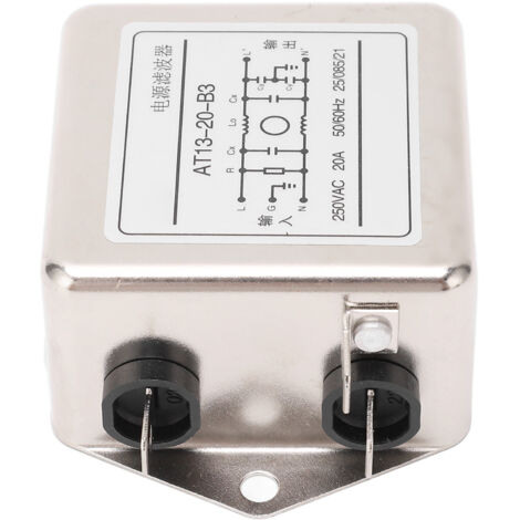 20A AC250V EMV-Filter, antioxidativ, kompakte Größe, einfache Installation