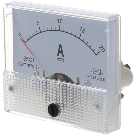 Misuratore Corrente Continua Amperometro Analogico Da Incasso 0-30 - Foto 7